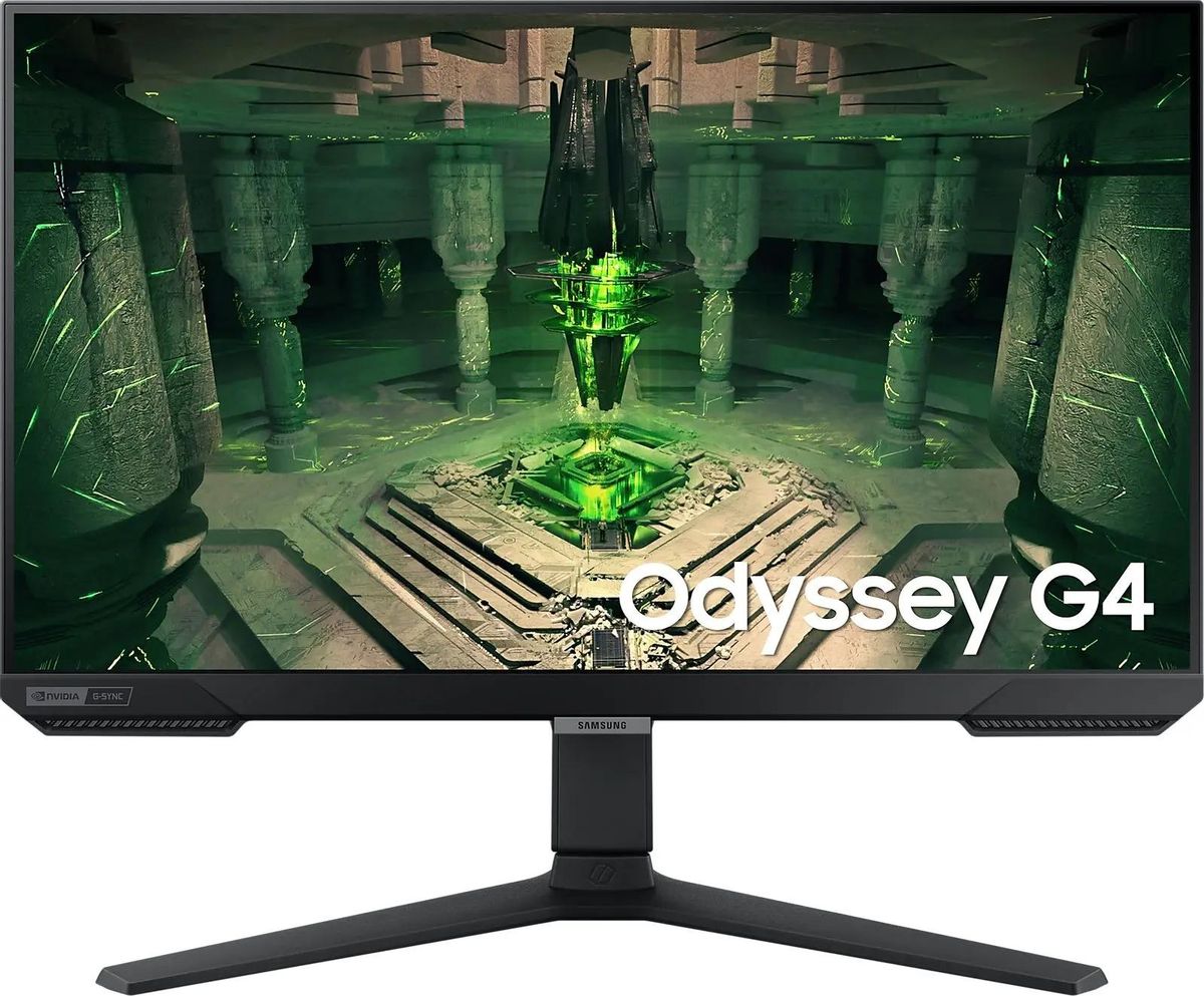 27" Монитор Samsung Odyssey G4 S27BG400EI,  1920x1080,  IPS,  240Гц,  2хHDMI,  1хDP,  черный [ls27bg400eixci]
